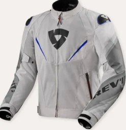 REV'IT Quantum 3 Air Motorjas Silver/Blue> Motorjassen