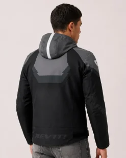 REV'IT Quantum 3 H2O Motorjas Black/Grey> Motorjassen