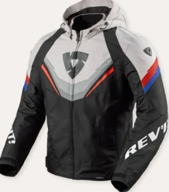 REV'IT Quantum 3 H2O Motorjas Black/Light Grey> Motorjassen
