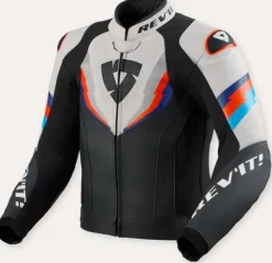 REV'IT Quantum 3 Motorjas Black/Light Grey> Motorjassen