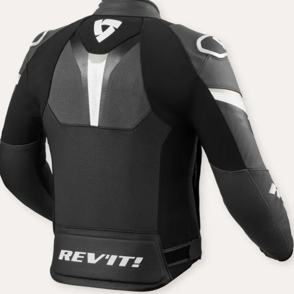 REV'IT Quantum 3 Motorjas Black/Anthracite> Motorjassen