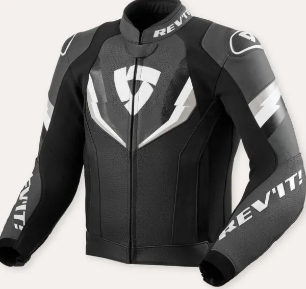 REV'IT Quantum 3 Motorjas Black/Anthracite> Motorjassen