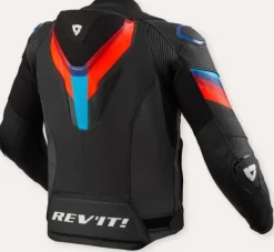 REV'IT Quantum 3 Pro Motorjas Black/Blue> Motorjassen