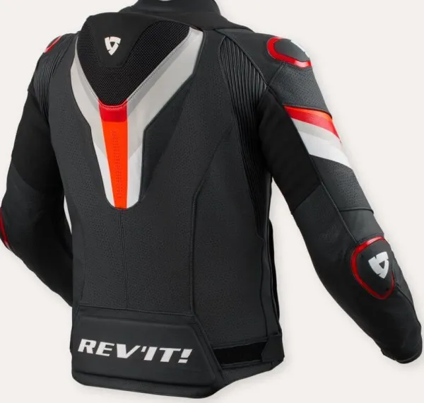 REV'IT Quantum 3 Pro Motorjas Black/Red> Motorjassen