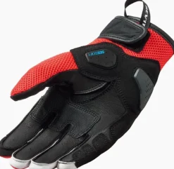 REV'IT Ritmo Gloves Black/Neon Red> Motorhandschoenen