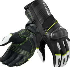 REV'IT RSR 4 Gloves Black/Neon Yellow> Motorhandschoenen