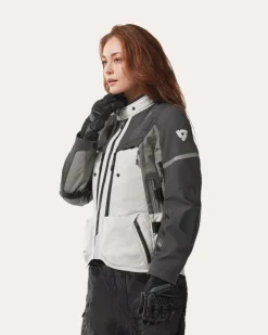 REV'IT Sand 5 H2O Ladies Motorjas Silver/Anthracite> Motorjassen