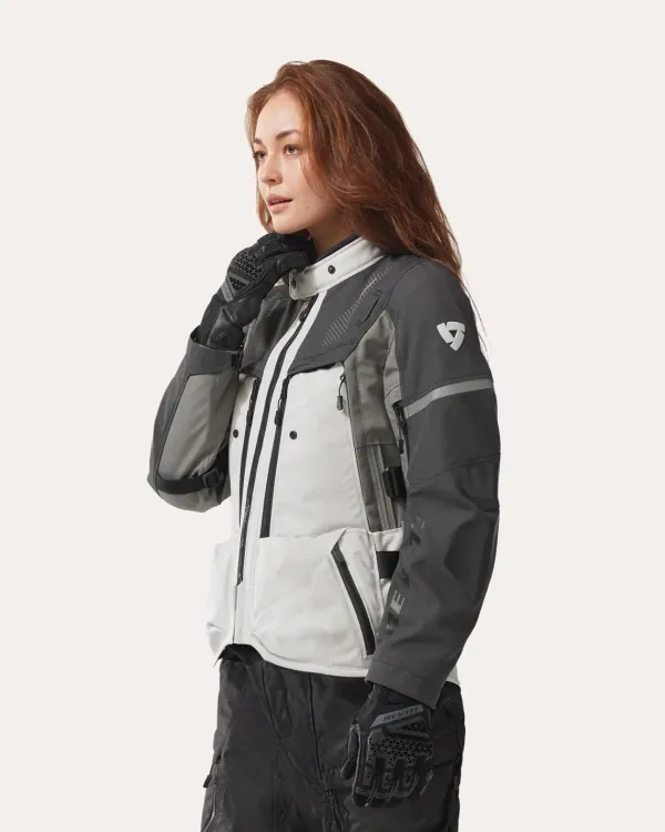 REV'IT Sand 5 H2O Ladies Motorjas Silver/Anthracite> Motorjassen