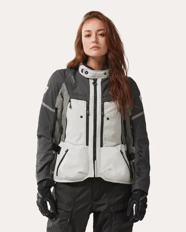 REV'IT Sand 5 H2O Ladies Motorjas Silver/Anthracite> Motorjassen
