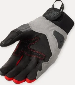 REV'IT Speedart Air Gloves Grey/Red> Motorhandschoenen