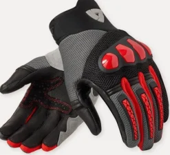REV'IT Speedart Air Gloves Grey/Red> Motorhandschoenen