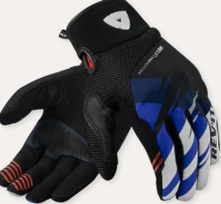 REV'IT Surge Gloves Black/Blue> Motorhandschoenen