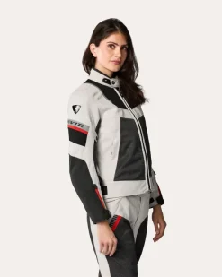 REV'IT Tornado 4 H2O Ladies Motorjas Silver/Black><noscript><img width=