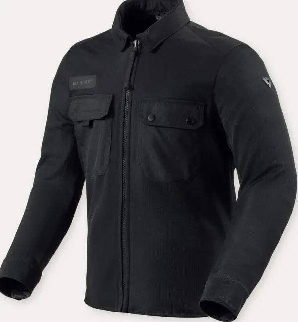 REV'IT Tracer Air 3 Motorjas Overshirt Black> Motorjassen