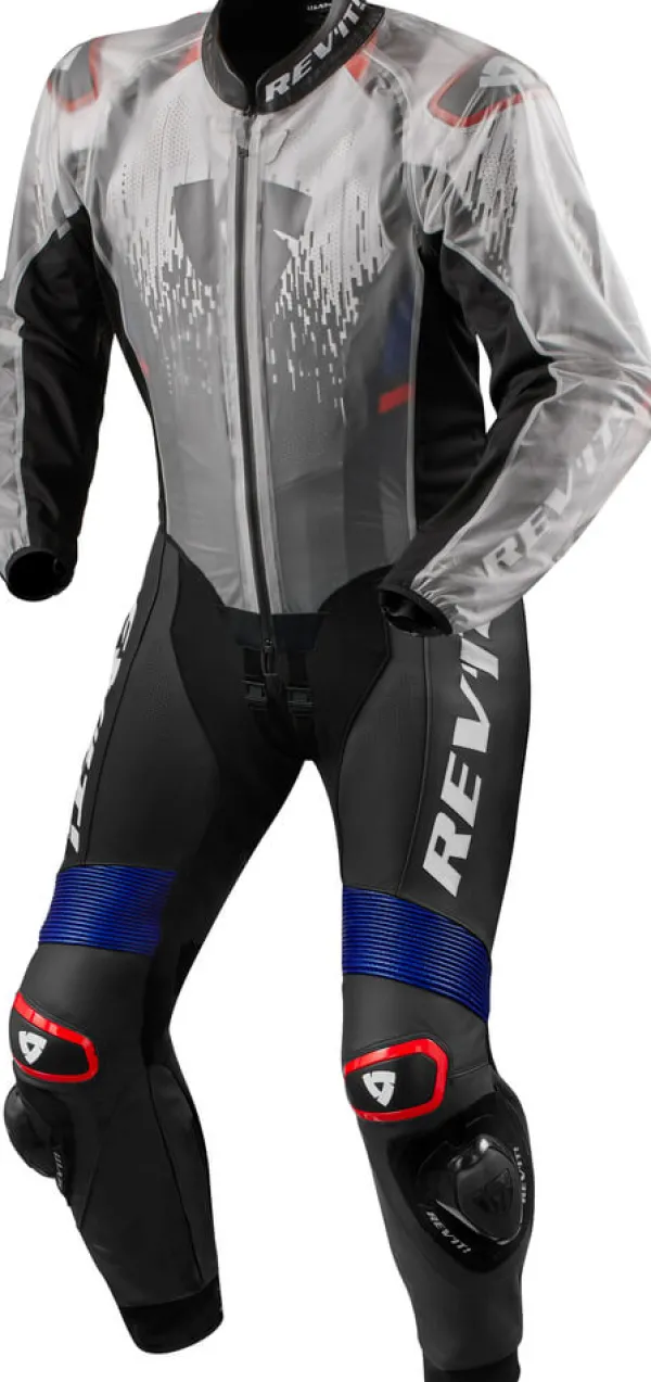 REV'IT Trackmaster H2O RainJacket Transparent/Black> Regenkleding