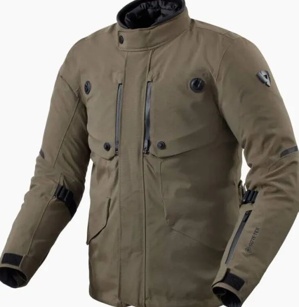 REV'IT Trench 2 GTX Motorjas Black Olive> Motorjassen