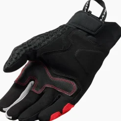 REV'IT Veloz Gloves Black/Red> Motorhandschoenen