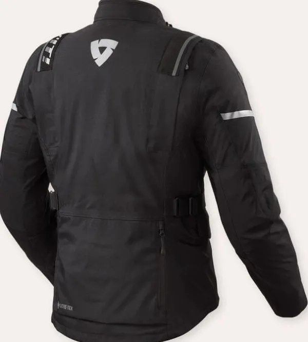 REV'IT Vertical GTX Motorjas Black/Silver> Motorjassen