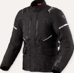 REV'IT Vertical GTX Motorjas Black/Silver> Motorjassen