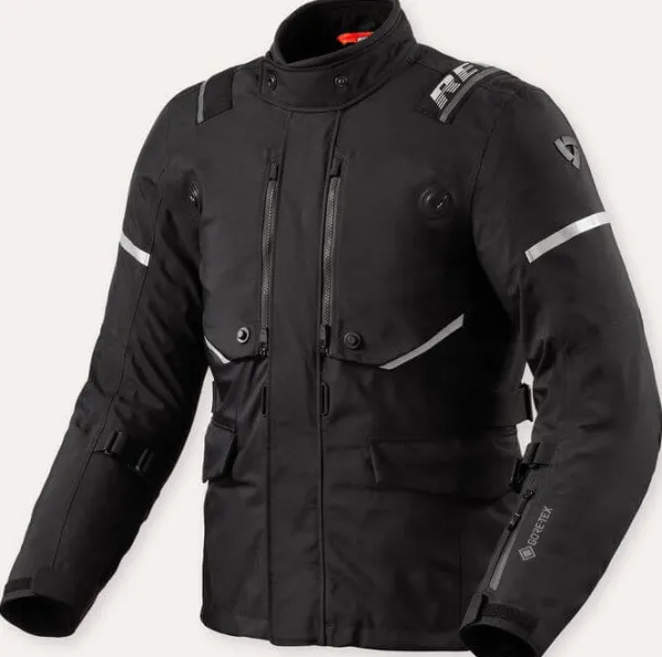 REV'IT Vertical GTX Motorjas Black/Silver> Motorjassen
