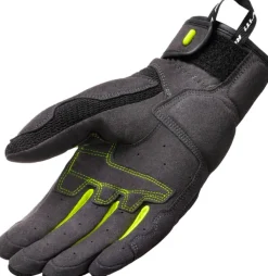 REV'IT Volcano Ladies Gloves Black/Neon Yellow> Motorhandschoenen