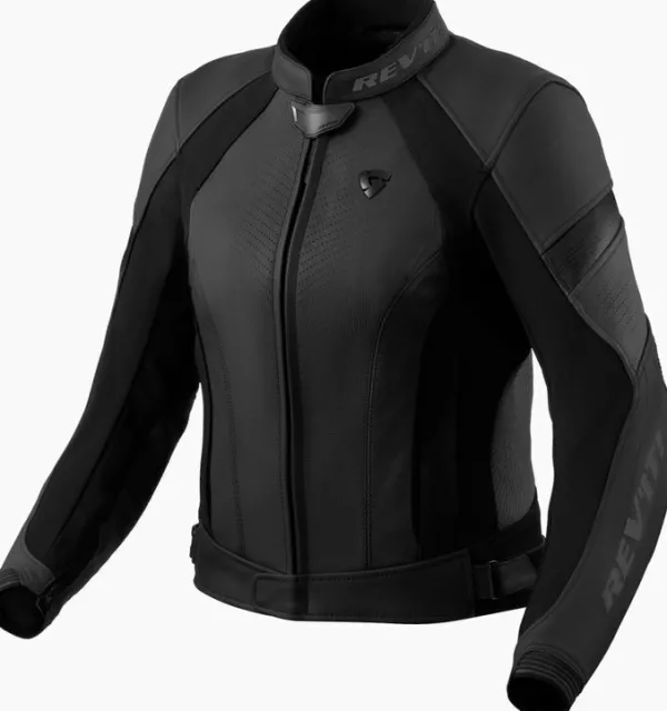 REV'IT Xena 4 Ladies Motorjas Black/Anthracite> Motorjassen