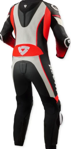 REV'IT Xena 4 Ladies Motorjas One Piece White/Neon Red><noscript><img width=