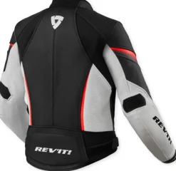 REV'IT Xena 4 Ladies Motorjas White/Neon Red><noscript><img width=
