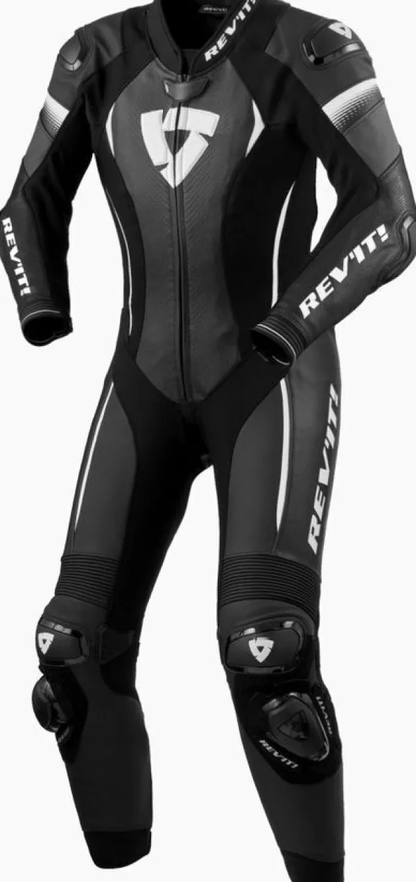 REV'IT Xena 4 Ladies Onepiece Black/White> Motorpakken