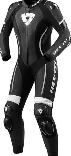 REV'IT Xena 3 One Piece Ladies Black/White> Motorpakken
