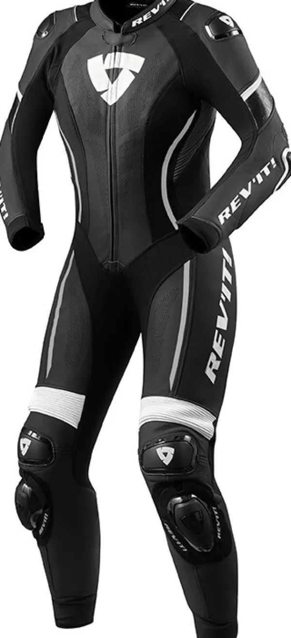 REV'IT Xena 3 One Piece Ladies Black/White> Motorpakken