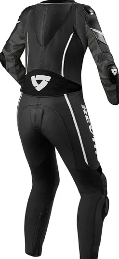 REV'IT Xena 3 One Piece Ladies Black/White> Motorpakken