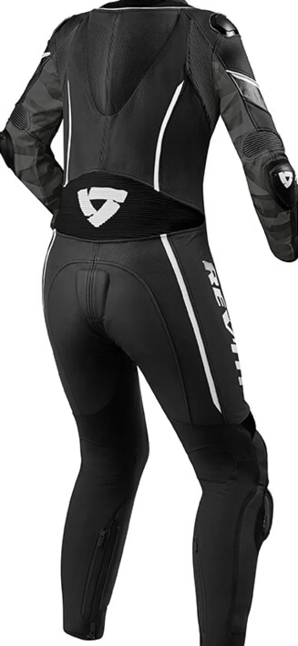 REV'IT Xena 3 One Piece Ladies Black/White> Motorpakken