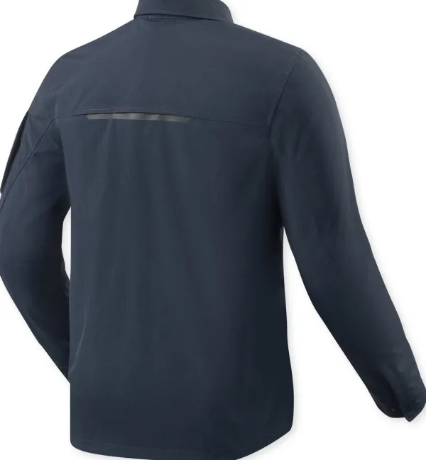 REV'IT Yaletown Motorjas Overshirt Dark Blue> Motorjassen