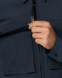 REV'IT Yaletown Motorjas Overshirt Dark Blue><noscript><img width=