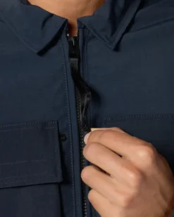 REV'IT Yaletown Motorjas Overshirt Dark Blue><noscript><img width=