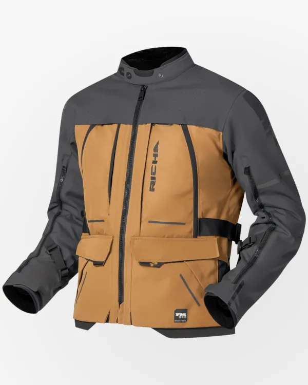 Richa Infinity 3 Adventure Motorjas Brown/Grey> Motorjassen
