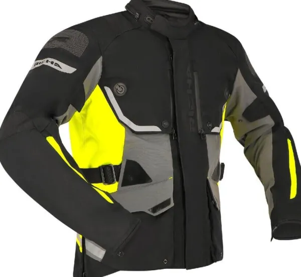 Richa Infinity 3 Pro Motorjas Black/Yellow 1650> Motorjassen