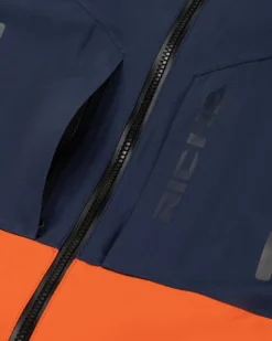 Richa Orion GTX Motorjas Dark Blue/Orange> Motorjassen