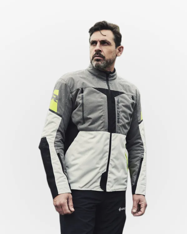 Richa Orion GTX Motorjas Grey/Yellow Fluo> Motorjassen