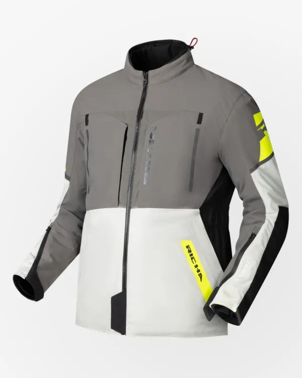 Richa Orion GTX Motorjas Grey/Yellow Fluo> Motorjassen