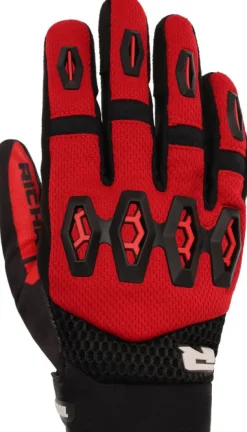 Richa R-Mx Gloves Black/Red> Motorhandschoenen