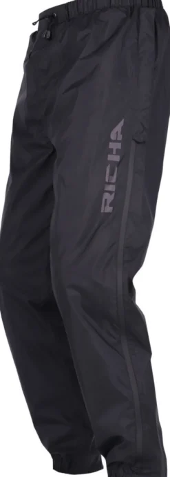 Richa Side-Zip Rain Trousers Black 100> Regenkleding