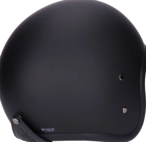 Roeg Sundown Matte Black> Retro Helmen|Integraalhelmen