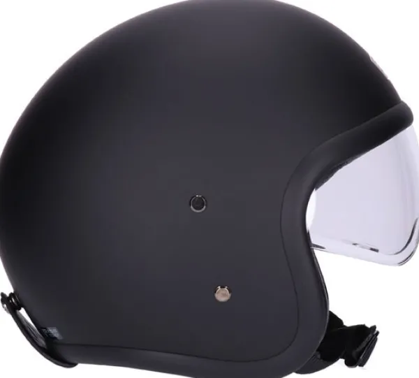 Roeg Sundown Matte Black> Retro Helmen|Integraalhelmen