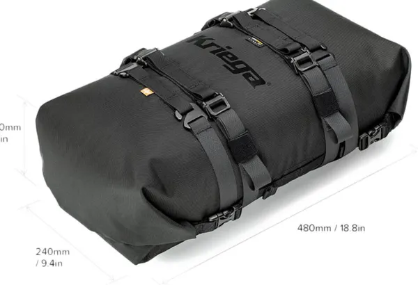Kriega Rollpack 20 Black 101> Achtertassen