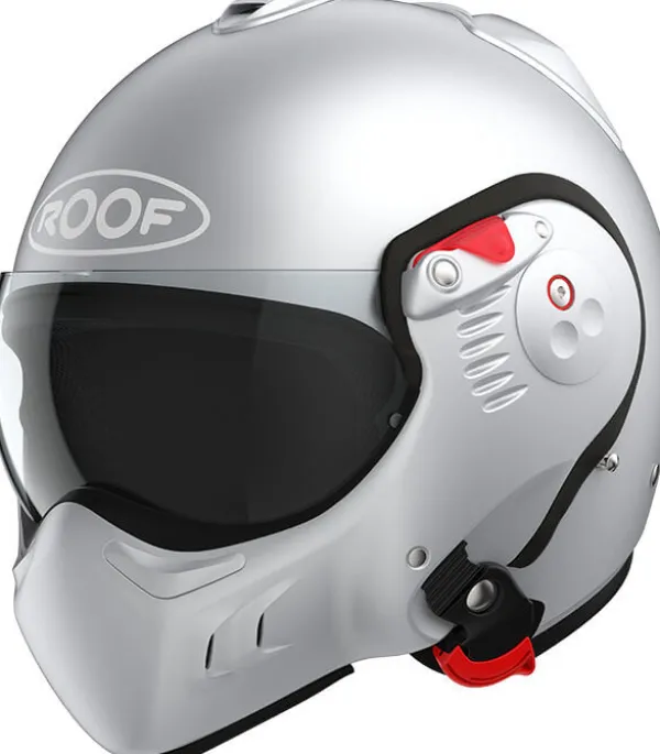 ROOF RO5 Boxer V8 Alpha Mat Silverwhite> Systeemhelmen|Boxer Helmen