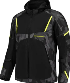 Rusty Stitches Carlo Motorjas Black/Camo/yellow 936> Motorjassen