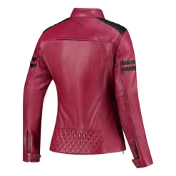 Rusty Stitches Joyce V2 Ladies Motorjas Cherry/Black 505> Motorjassen