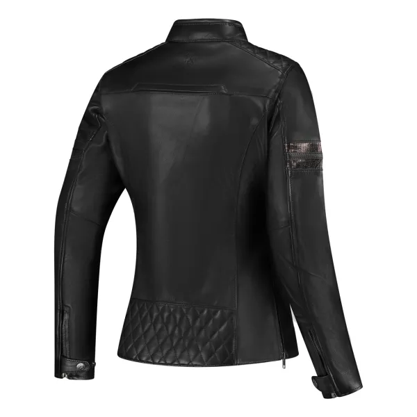 Rusty Stitches Joyce V2 Ladies Motorjas Black/Glitter 103> Motorjassen